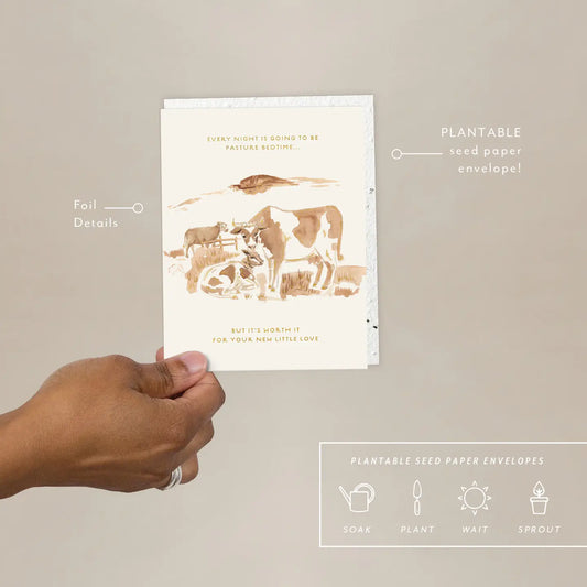 Pasture Bedtime - Baby Card