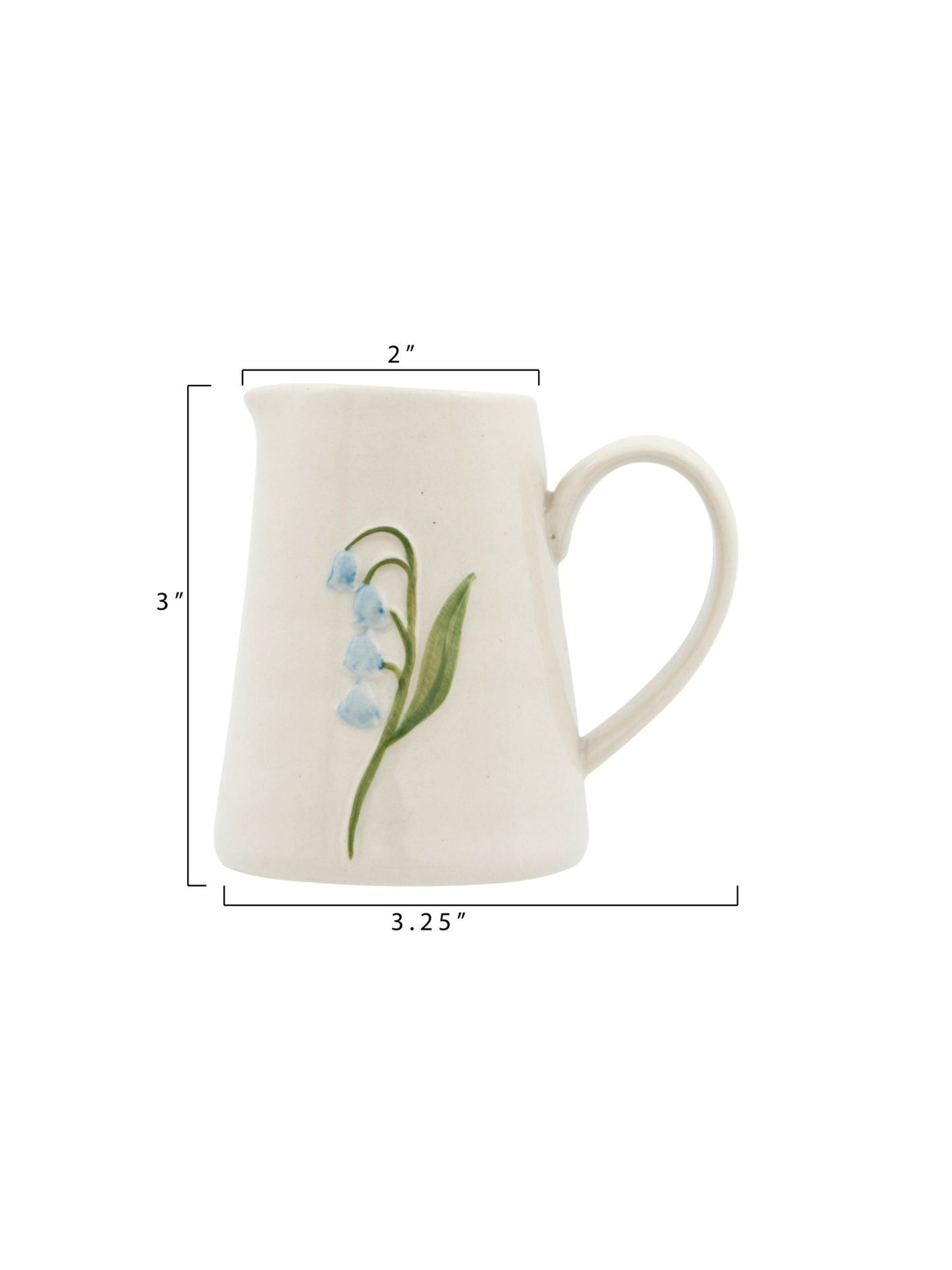 Painted Embossed Creamer