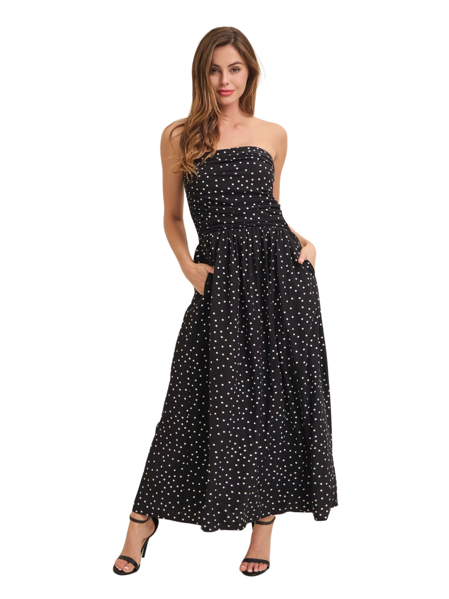 Eloise Polka Dot Maxi Dress