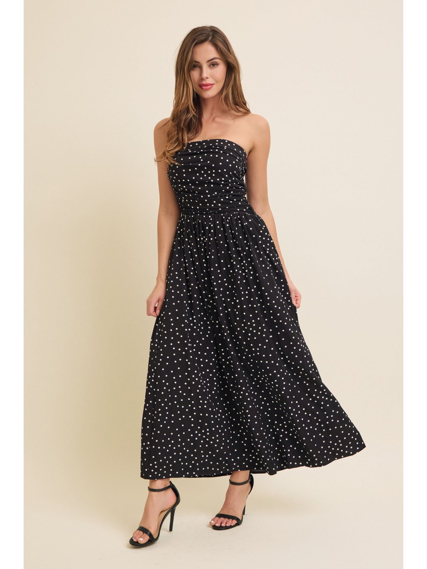 Eloise Polka Dot Maxi Dress