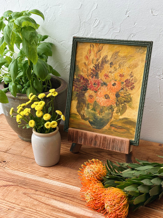 Vintage Floral Oil Painting - Pick up only