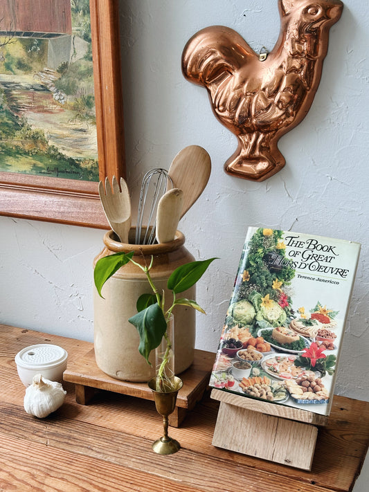 Vintage Wood Book Stand