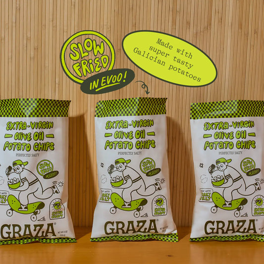 Graza's Perfectly Salty Chips Fried in Evoo