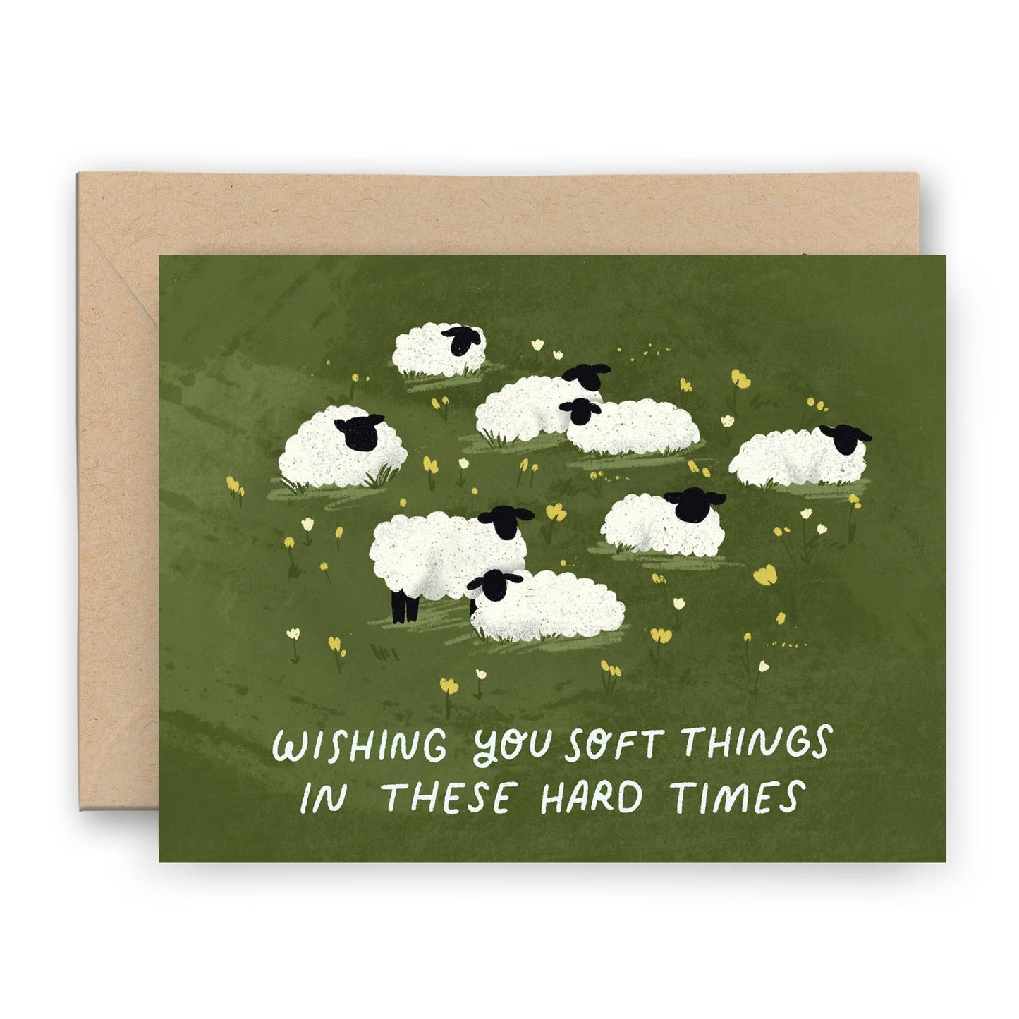 Soft Things Hard Times Card | Sheep