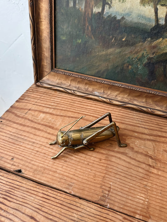 Vintage Brass Grasshopper