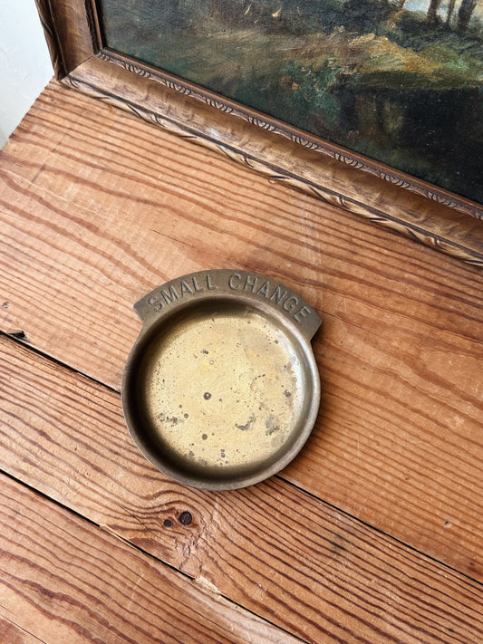Vintage Brass Small Change Tray