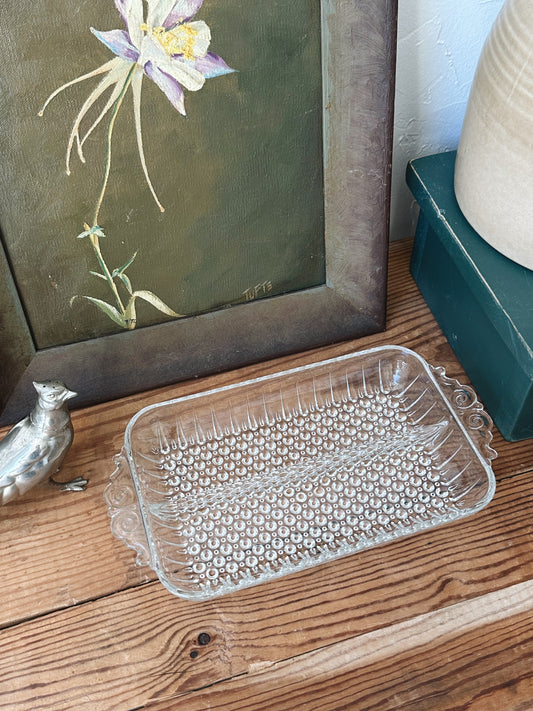 Vintage Glass Catch All Dish