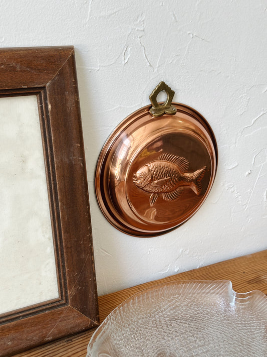Vintage Copper Fish Wall Hanging