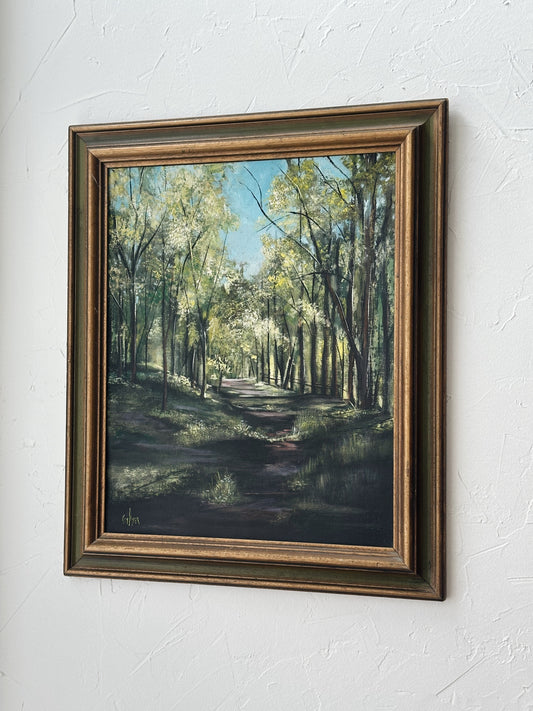 Vintage Trail Oil Painting - Pick Up Only