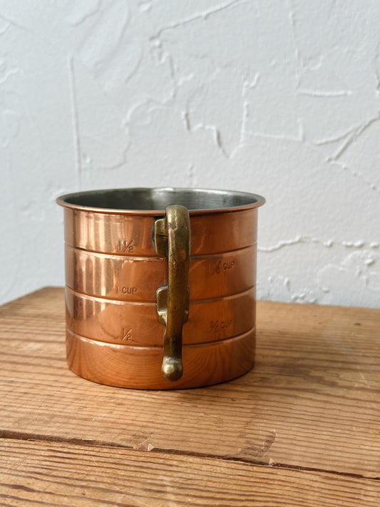 Vintage Copper Measuring Cup