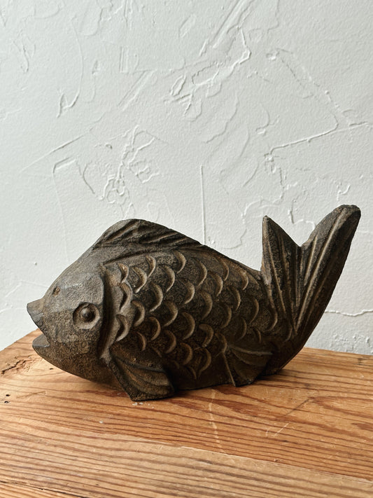Vintage Cast Iron Fish Doorstop - Pick Up Only