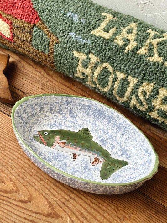Vintage Fish Oval Dish