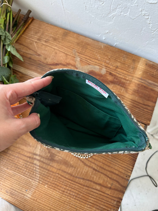 Vintage Handbag with Floral Detail