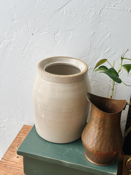 Vintage Tall Cream Crock - Pick Up Only