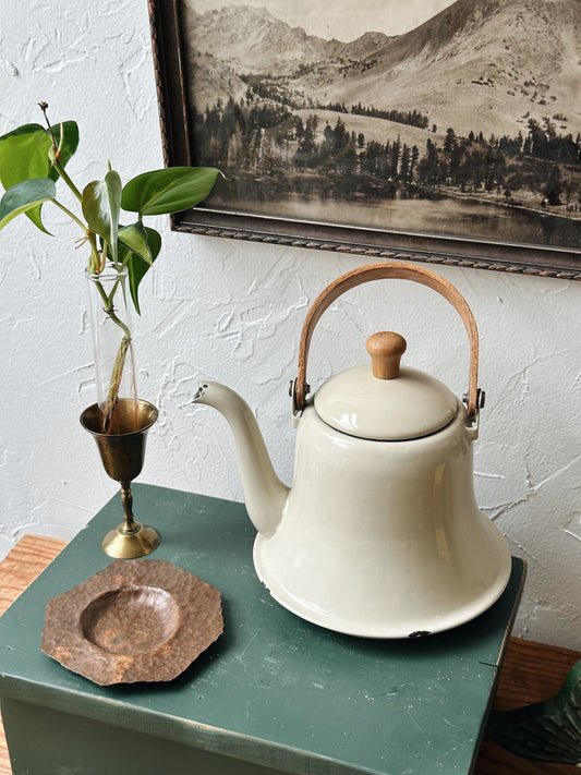 Vintage Cream Teapot
