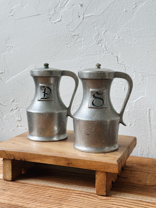 Vintage Silver Salt and Pepper Shakers