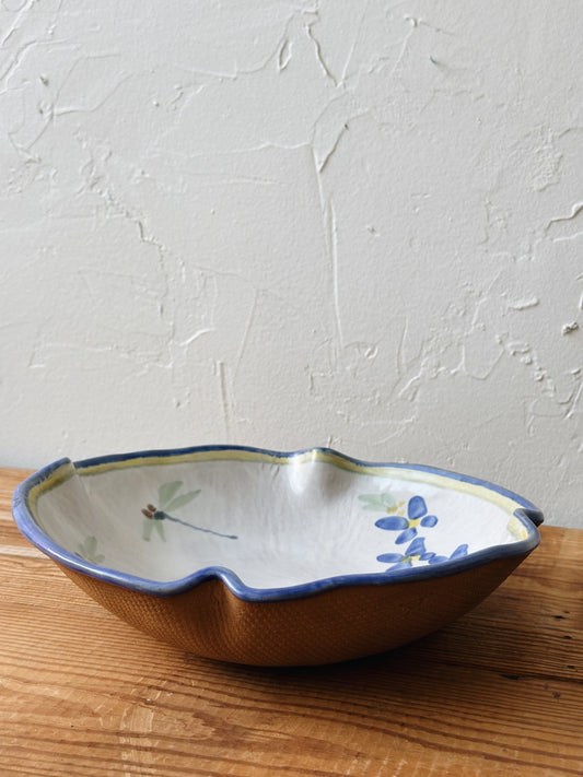 Vintage Ceramic Dragonfly Bowl