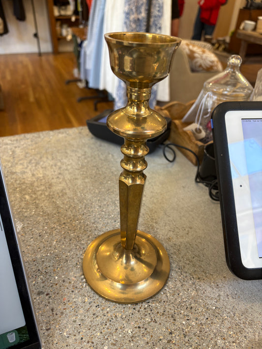 Vintage Brass Taper Candle Holder