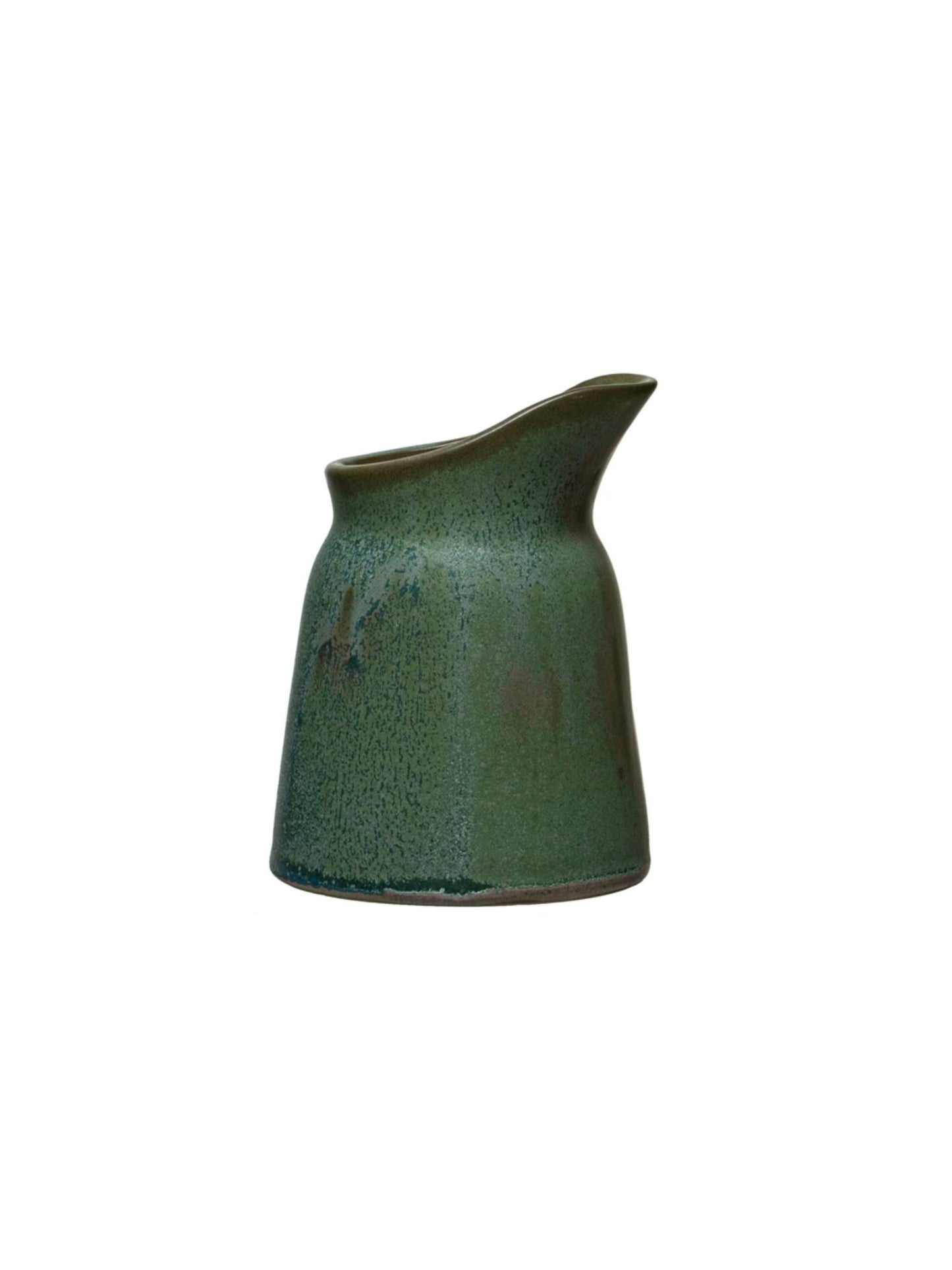 Matte Green Stoneware Creamer
