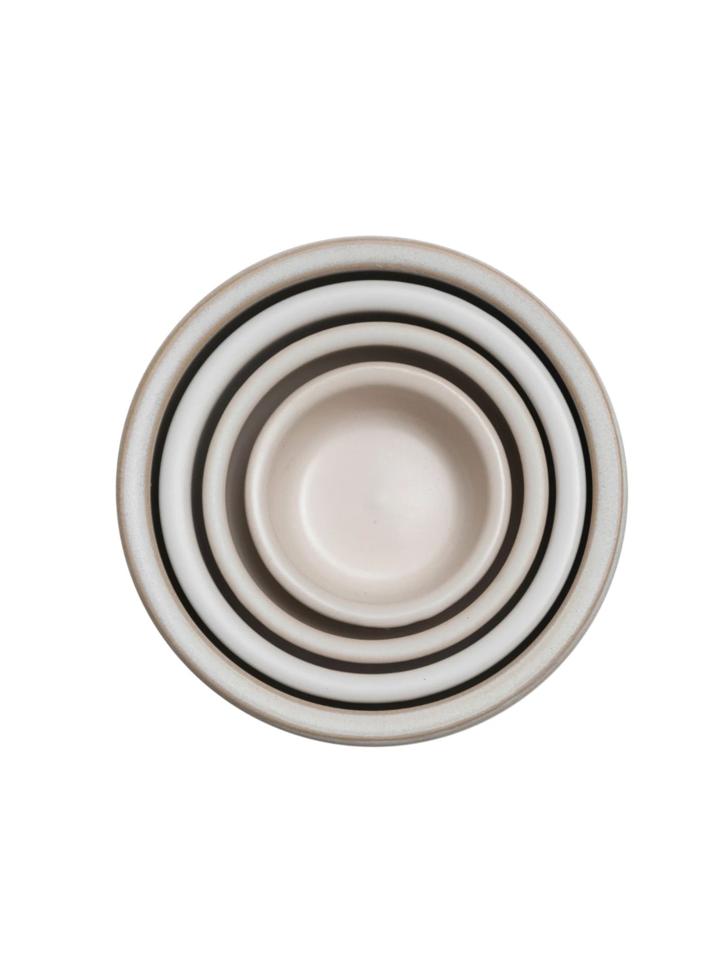 Stoneware Nesting Bowls, Set of 4