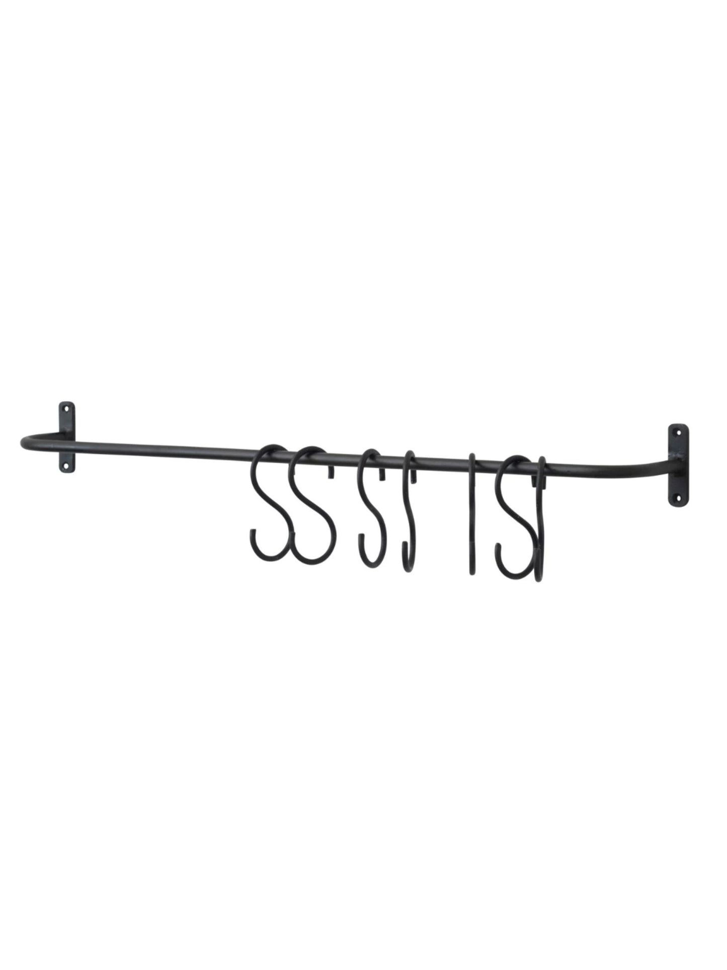 Black Metal Wall Hook w/ 7 Hooks (PICK UP ONLY)
