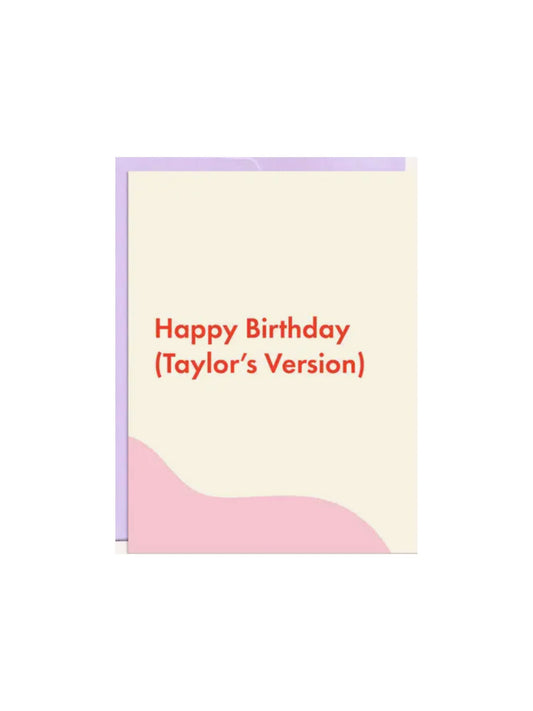 Happy Birthday (Taylor's Version) Card