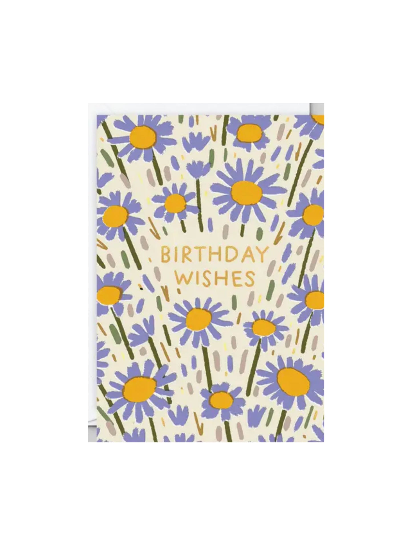 Flower Field Birthday Foiled Card