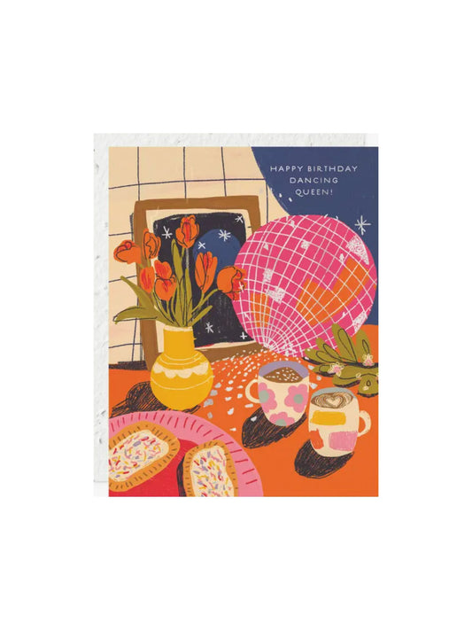 Disco Birthday Card