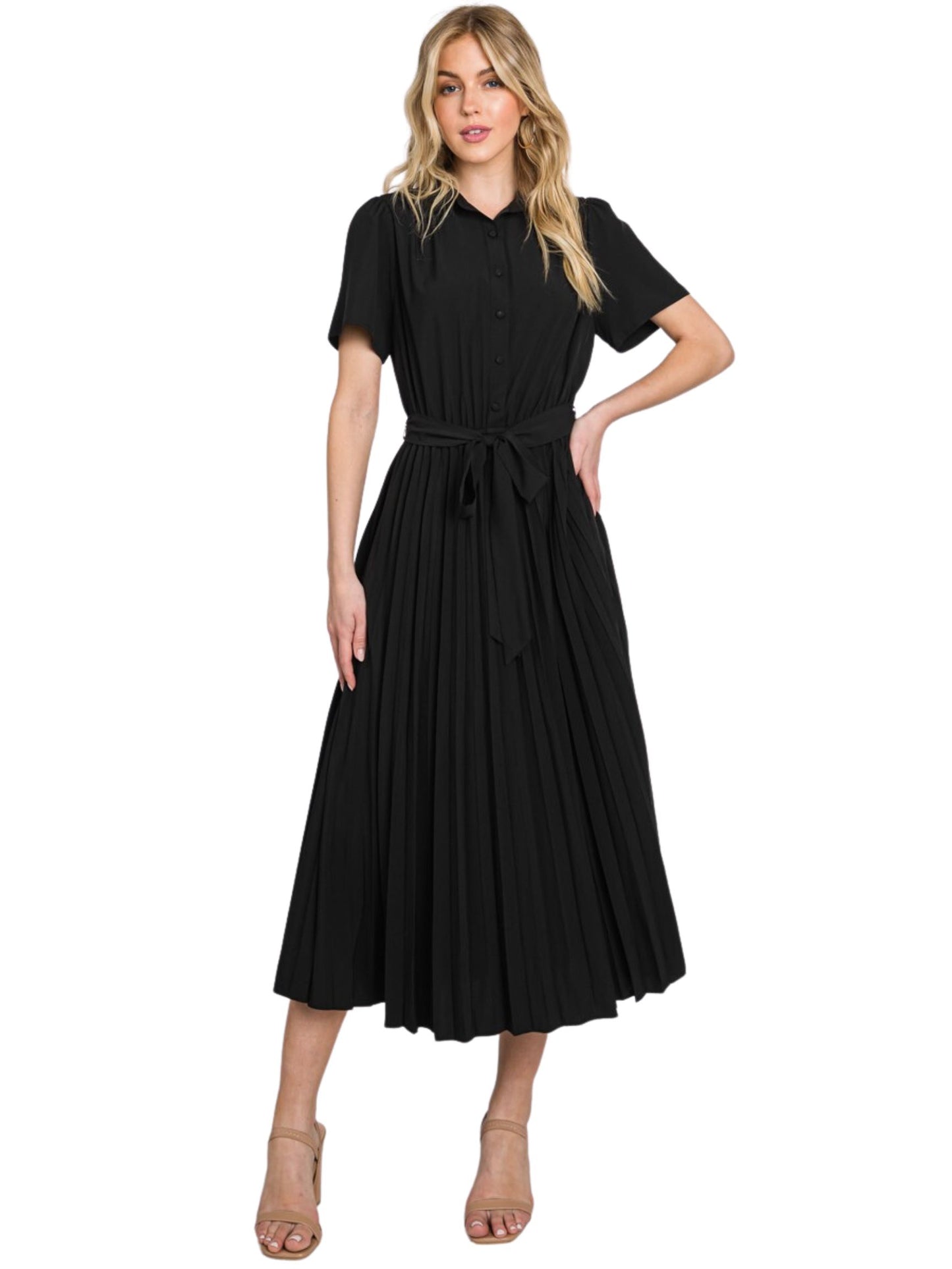 Riley Pleated Dress