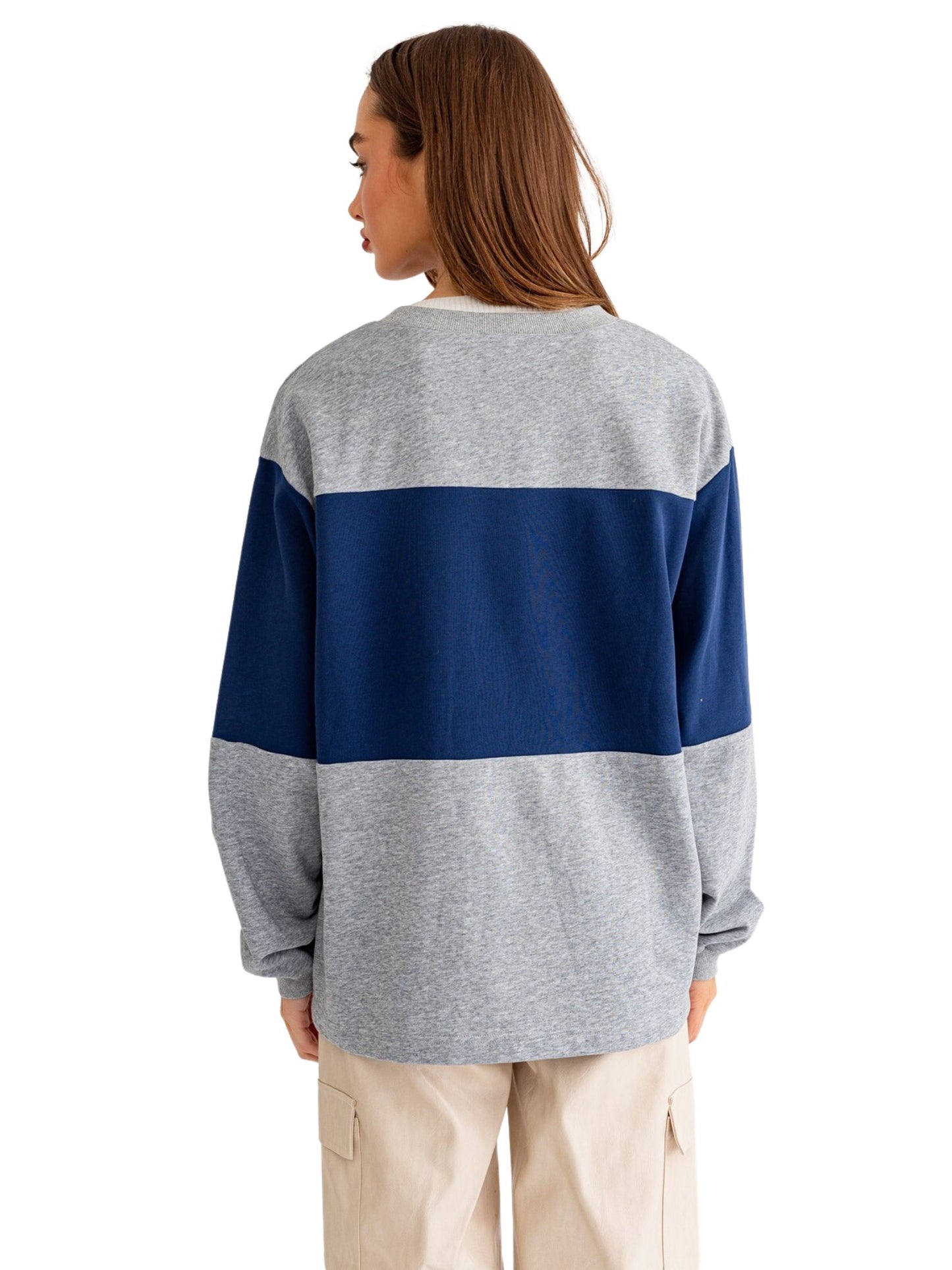 New York Colorblock Oversized Top
