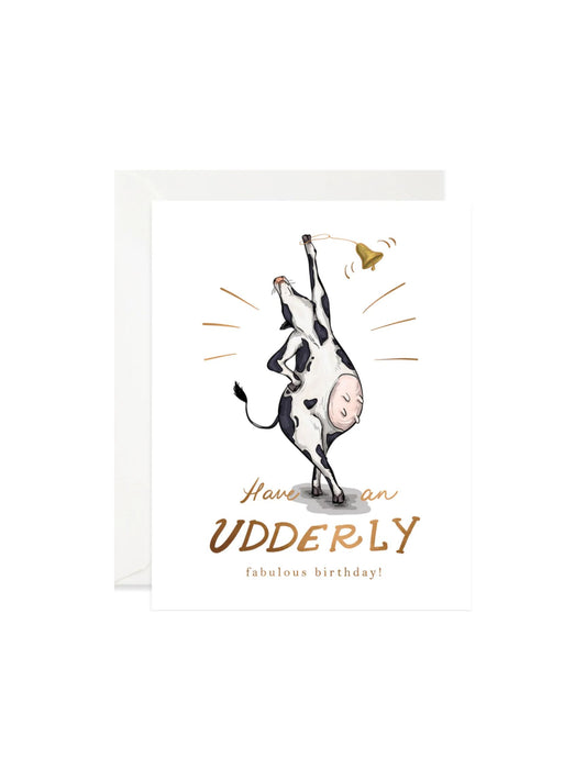 Udderly Fabulous Birthday Card
