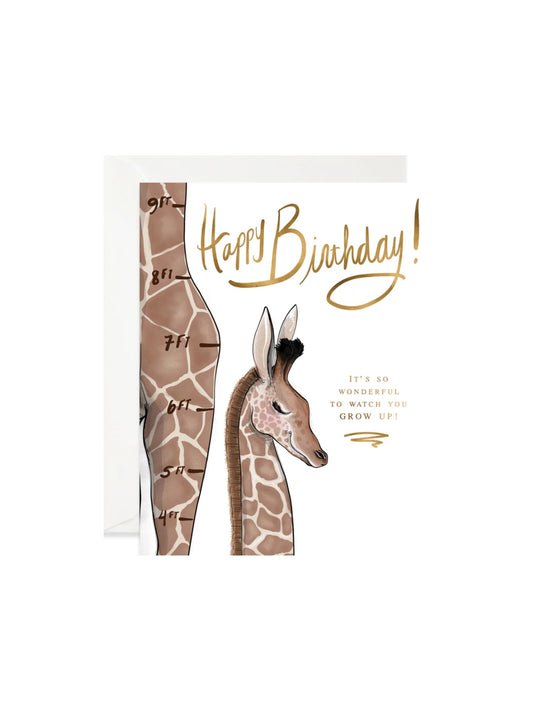 Growing Giraffe Card