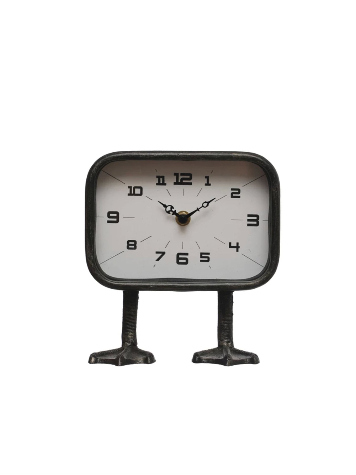 Metal Clock w/ Duck Feet (PICK UP ONLY)