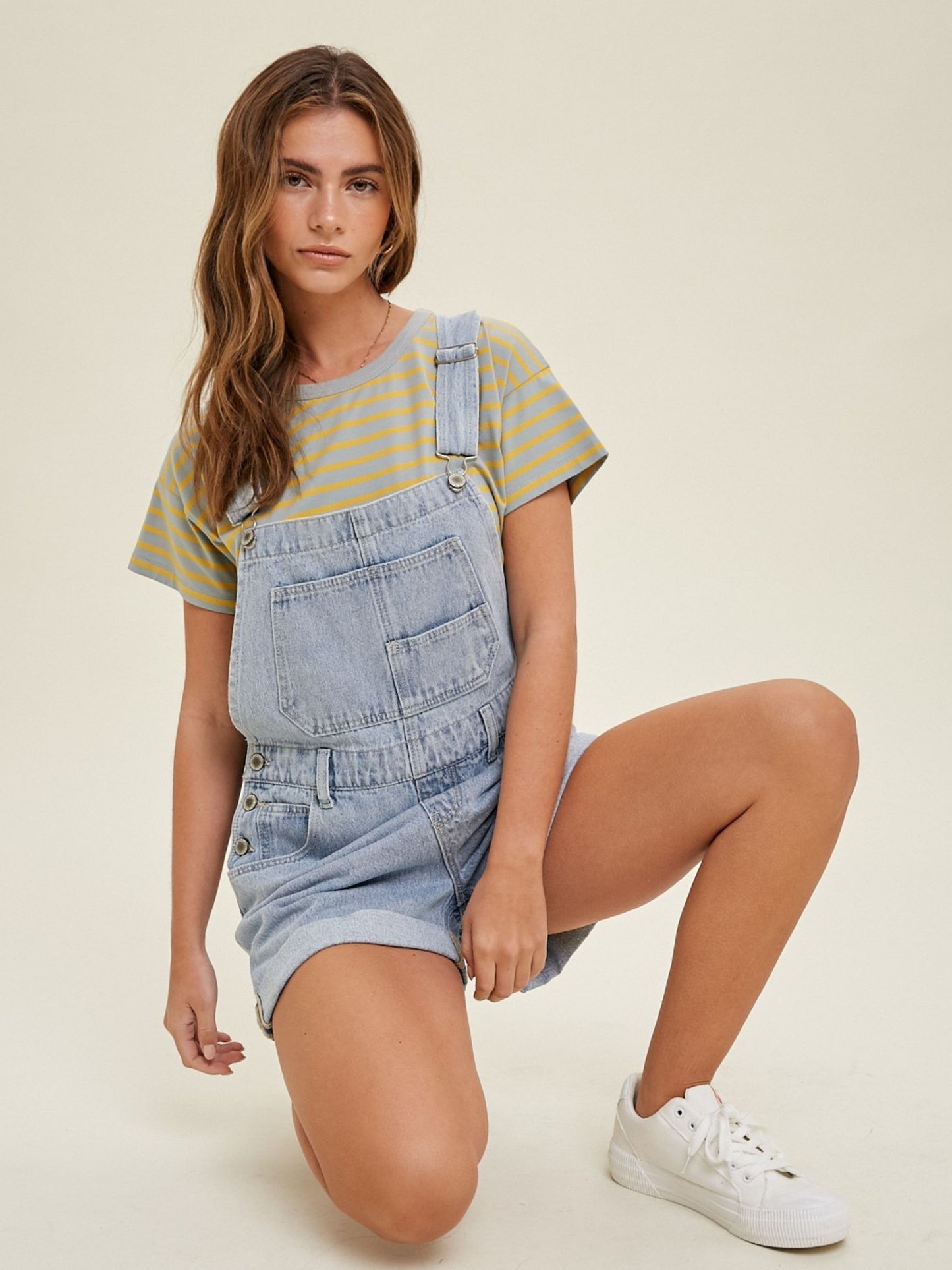 Cate Denim Shortalls