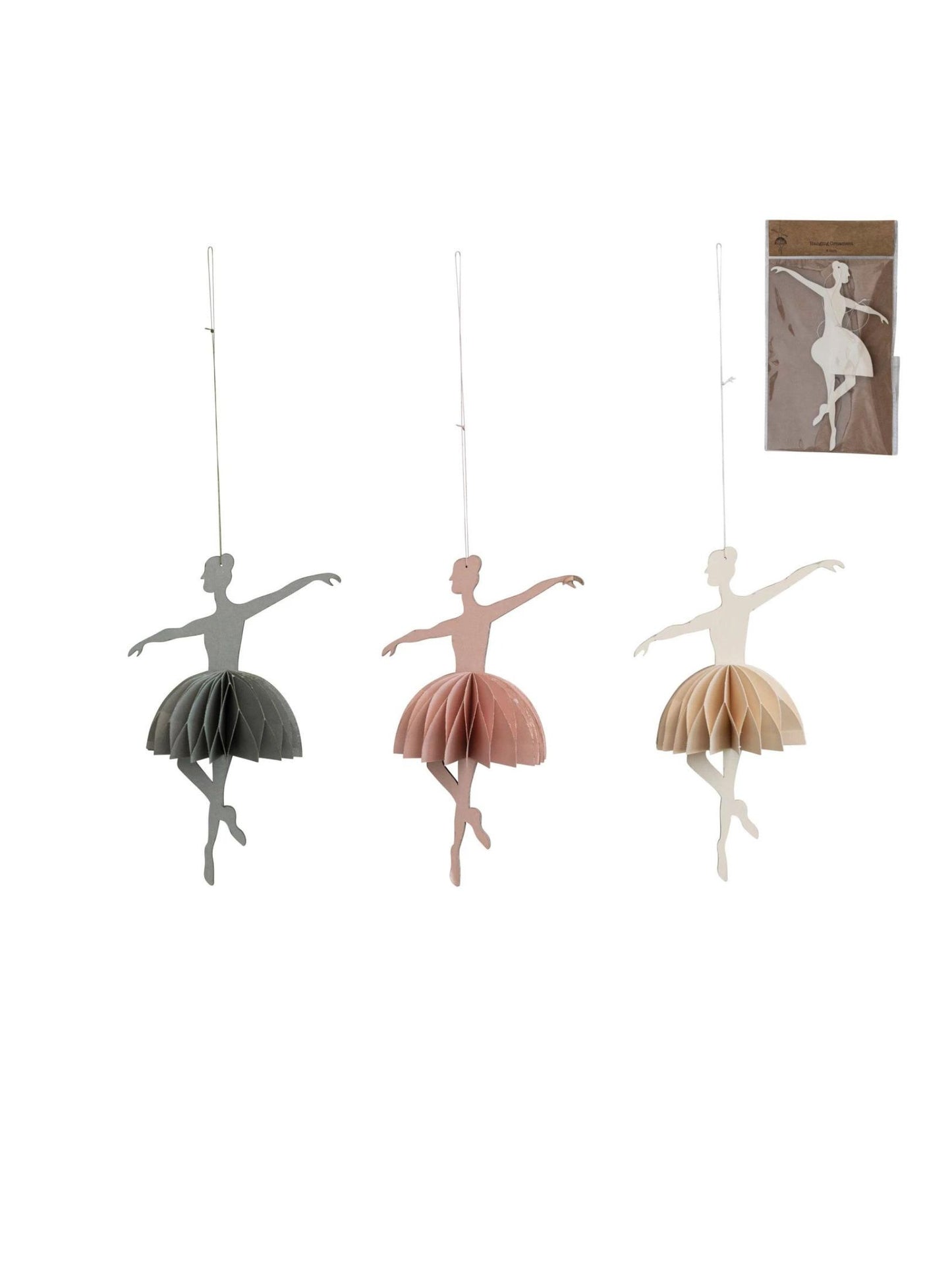 Recycled Paper Folding Honeycomb Ballerina