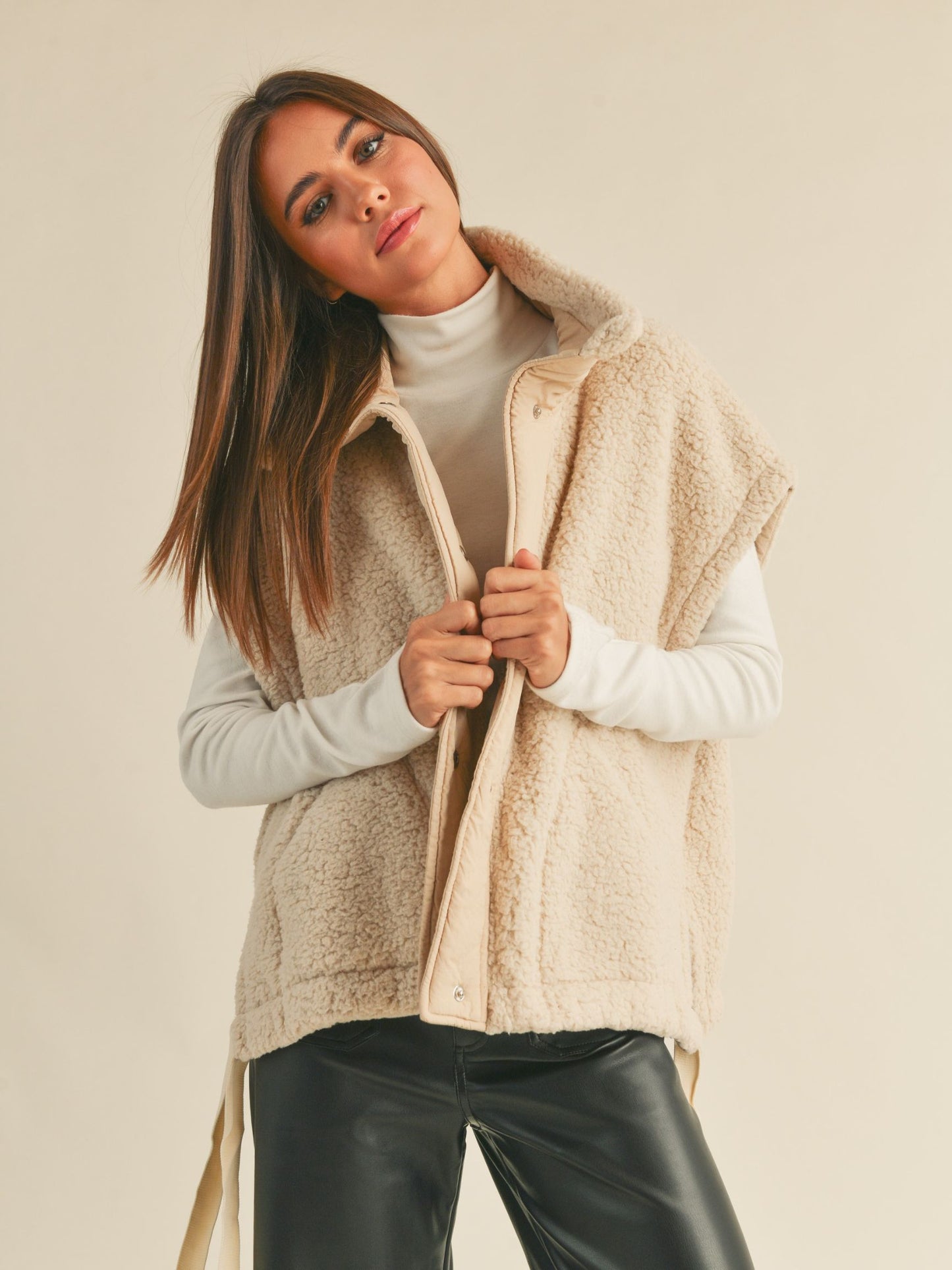Teddy Utility Vest Jacket