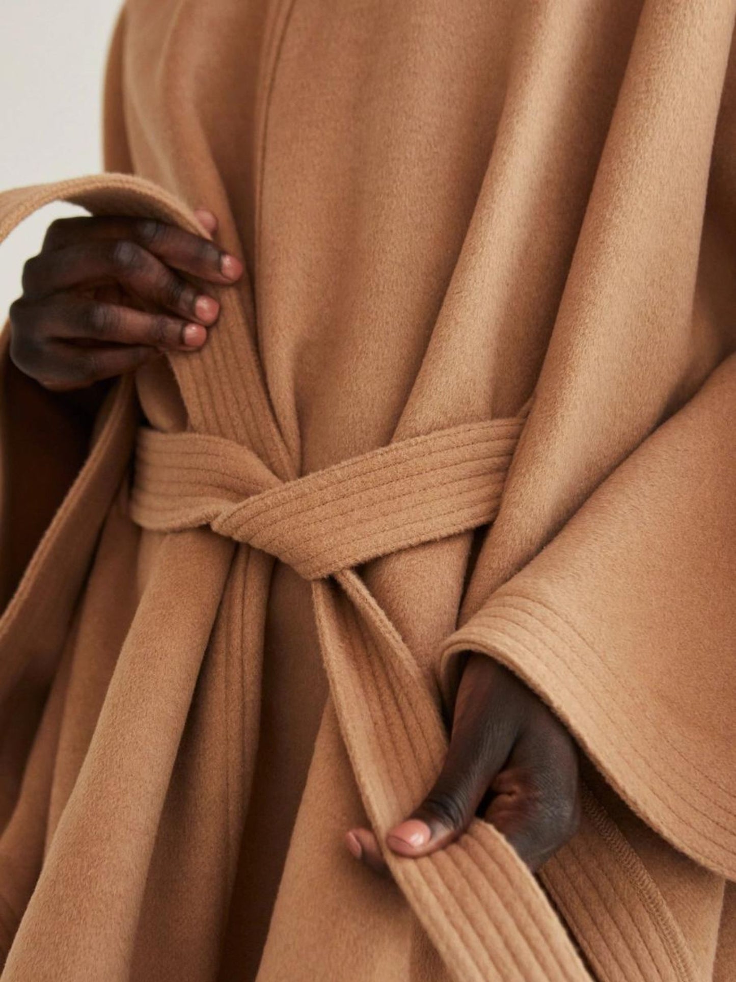 Gemma Wool Blend Hooded Cape