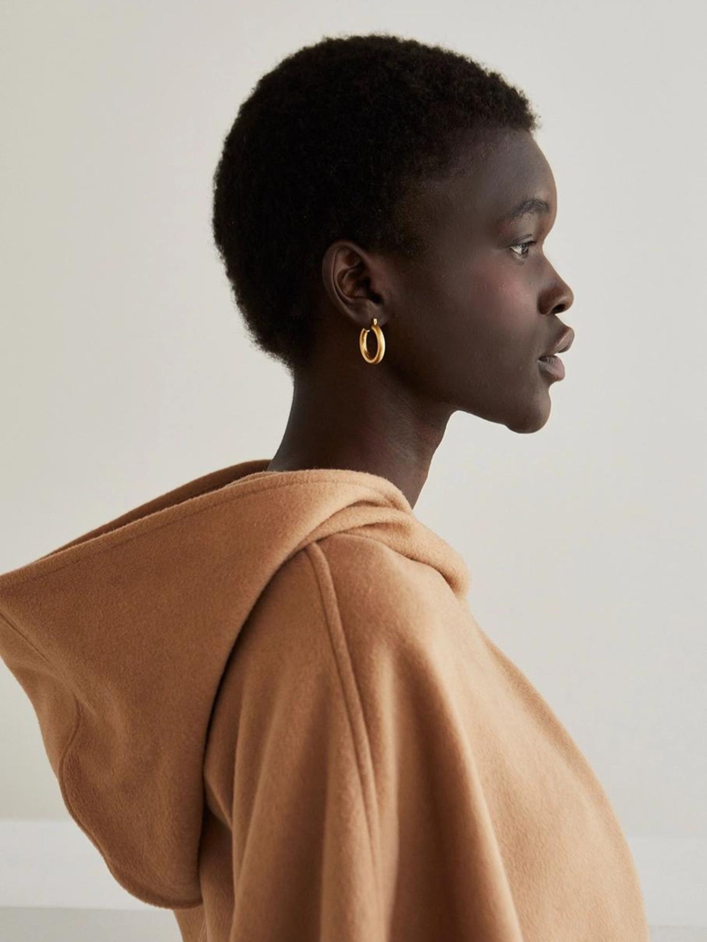 Gemma Wool Blend Hooded Cape