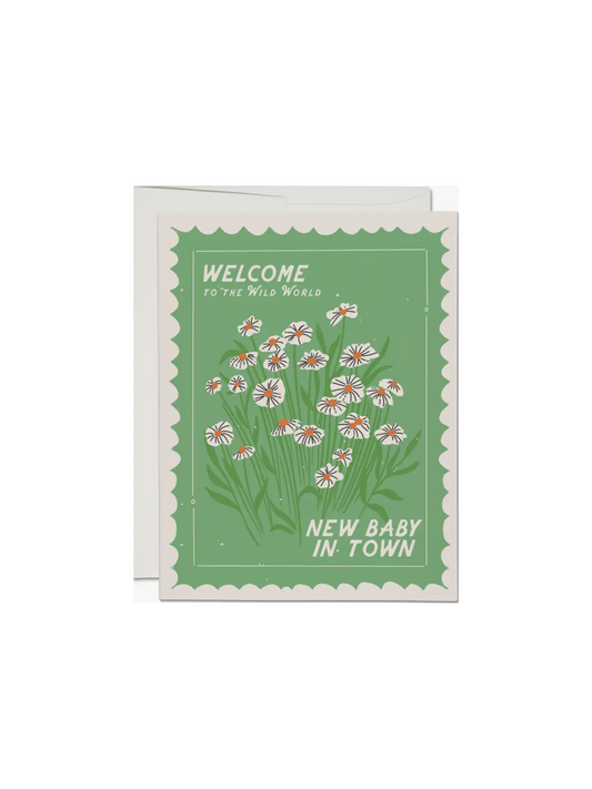 Wild World Baby Greeting Card