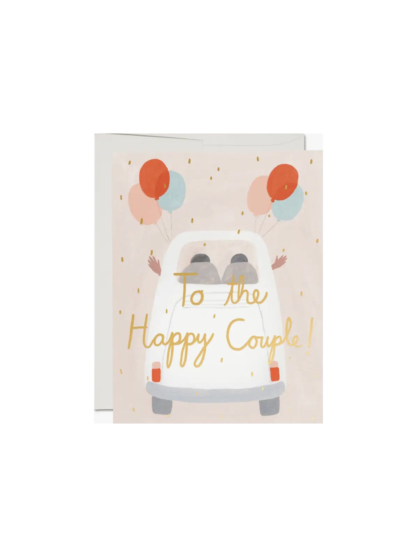 Away They Go Wedding Card