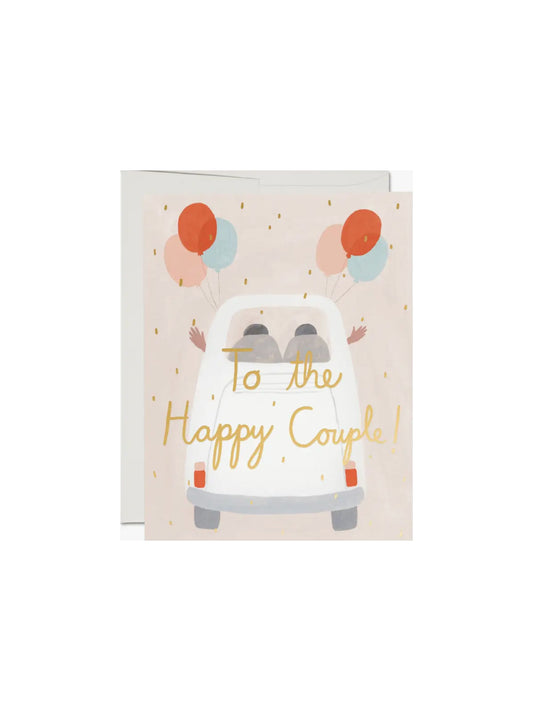 Away They Go Wedding Card