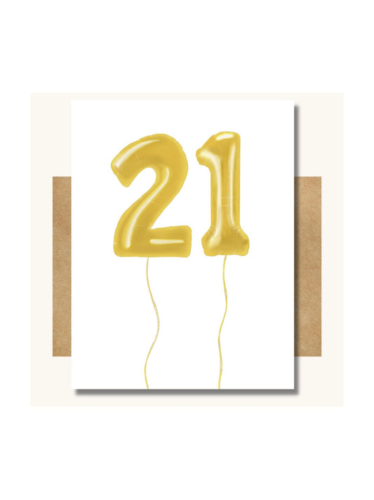 21st Birthday Card