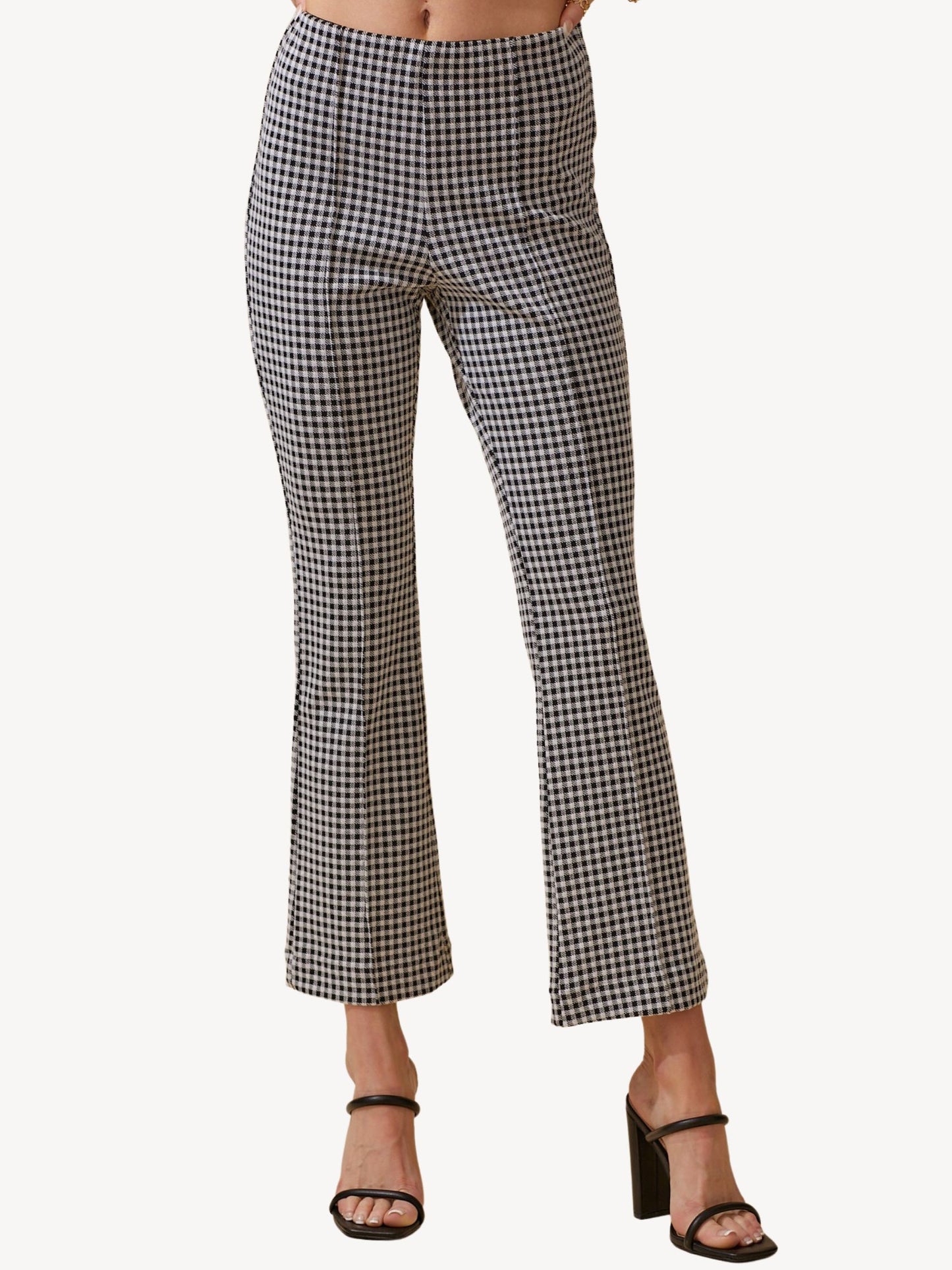 Gingham Flare Bottoms