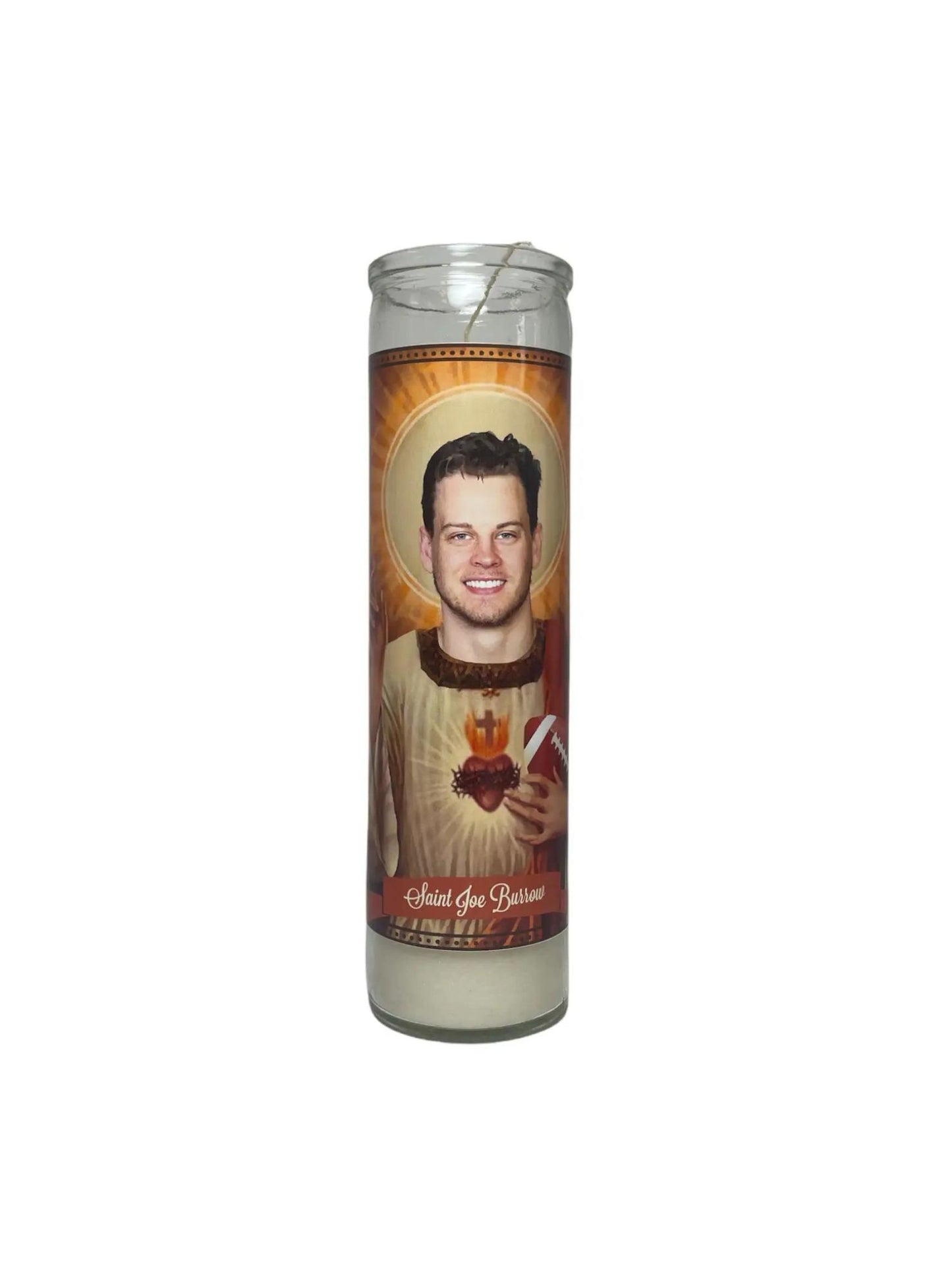 Joe Burrow Devotional Prayer Saint Candle