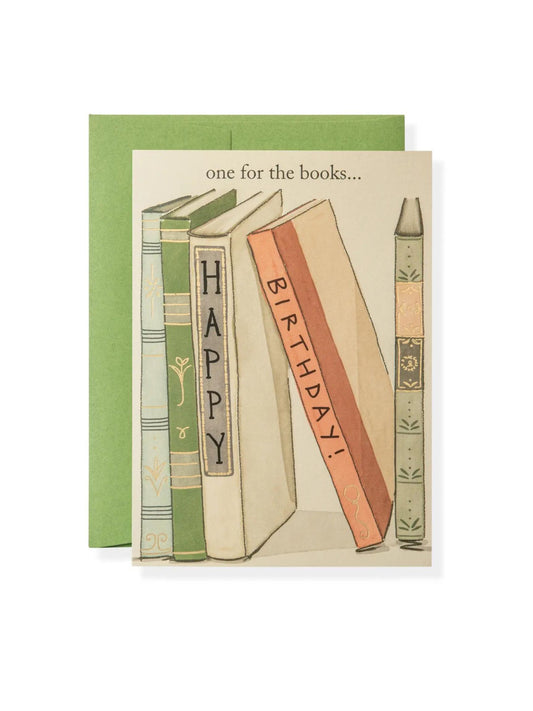 One For The Books Birthday Card