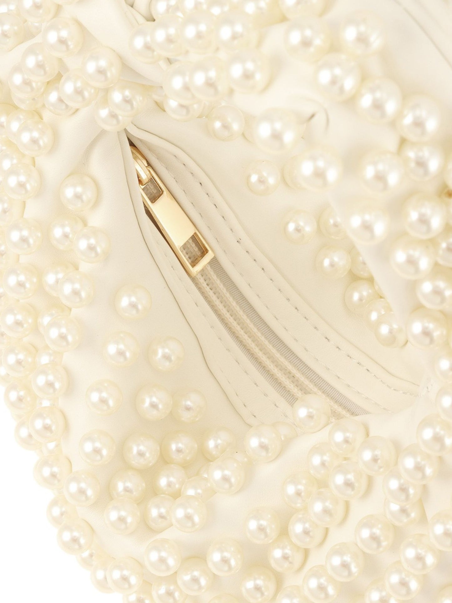 Tied Accent Pearl Pave Handbag