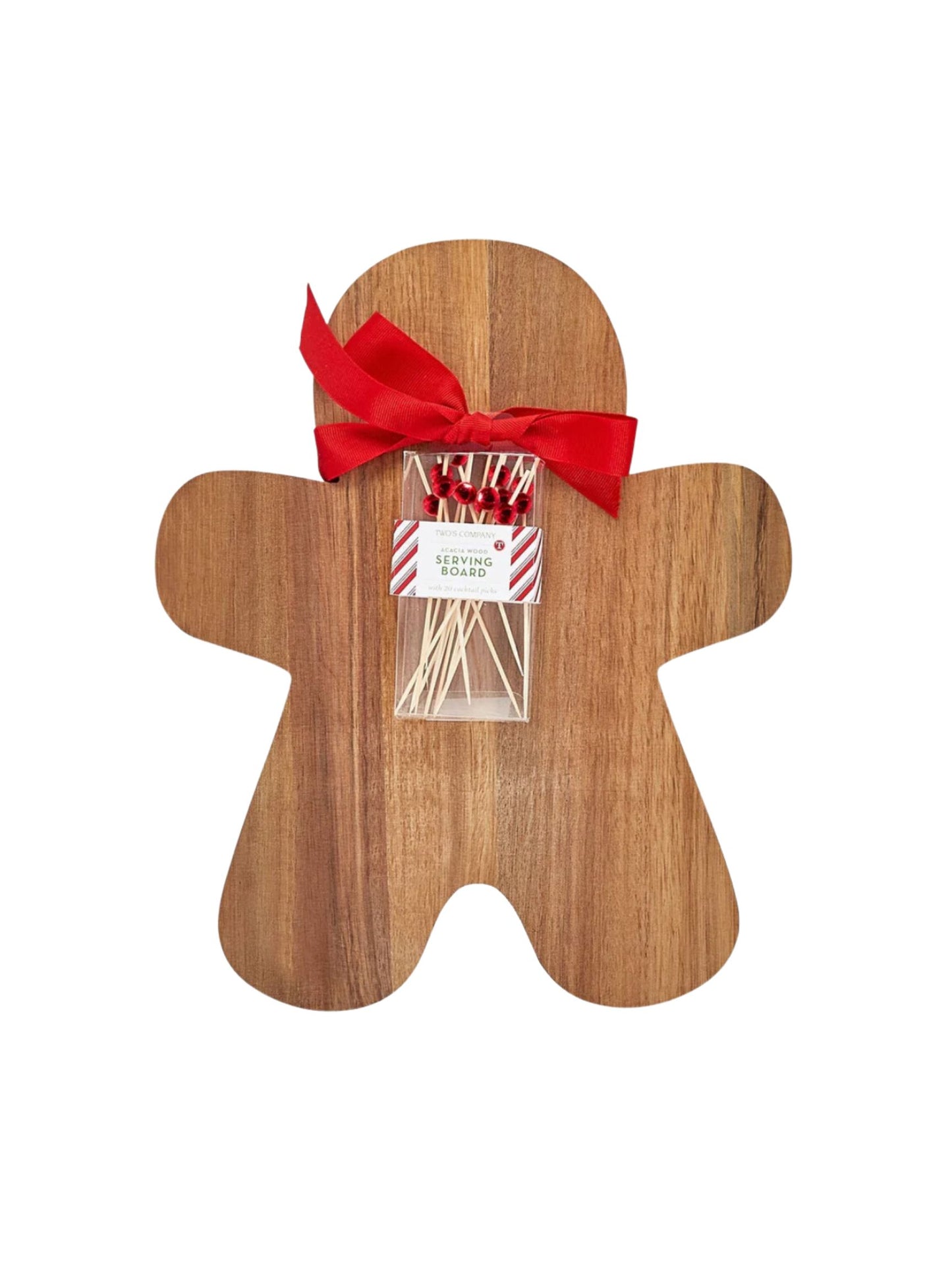 Gingerbread Serving Board with 20 Cocktail Picks