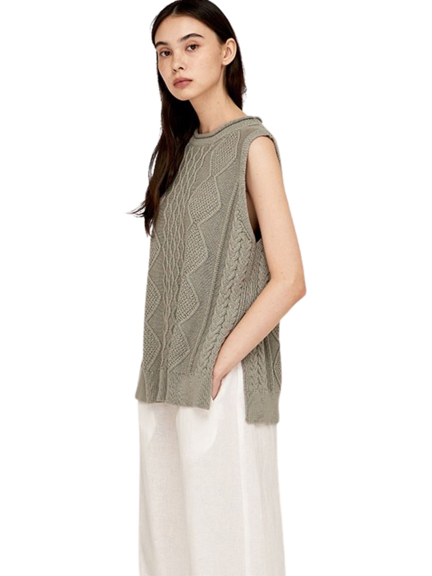 La Jolla Cable Knit Sweater Vest