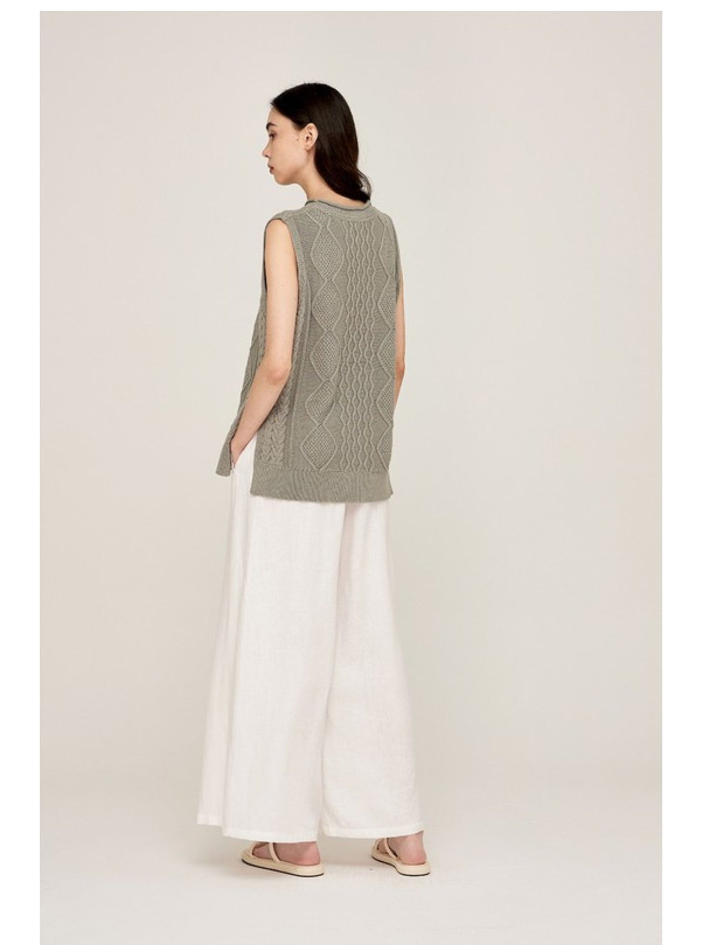 La Jolla Cable Knit Sweater Vest