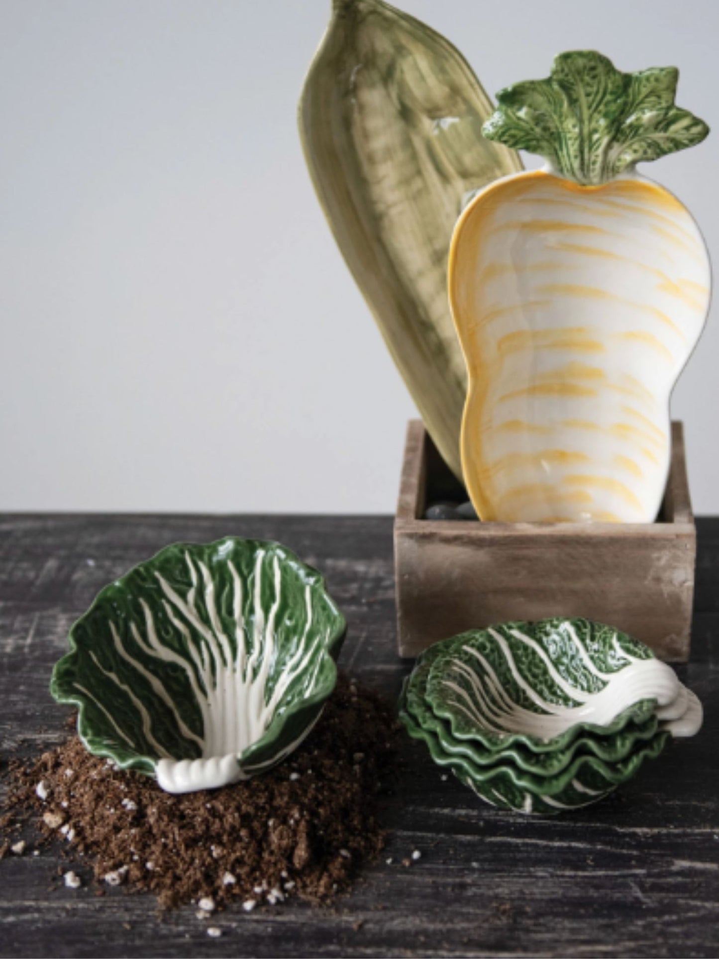 Cabbage Bowls, Set of 4